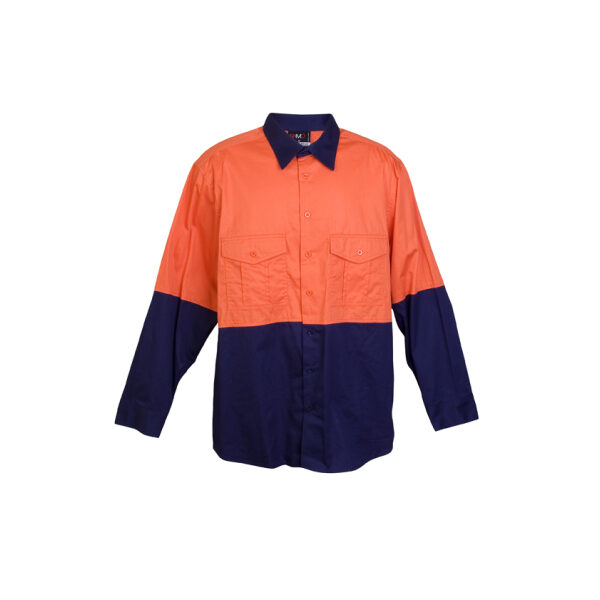 100% Combed Cotton Drill Long Sleeve Shirts