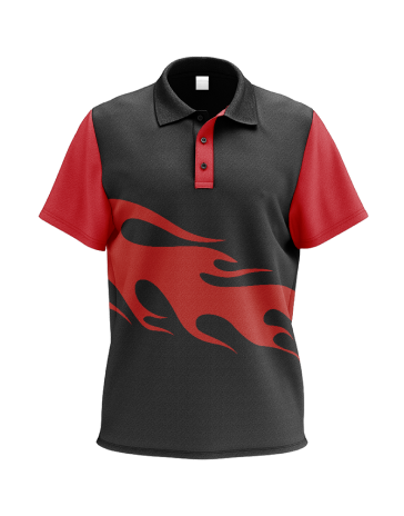Buy Men's Red & Black Polo T-Shirts-AESS